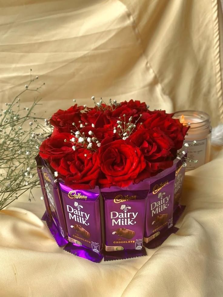 Luxury Red Rose & Chocolate Bouquet